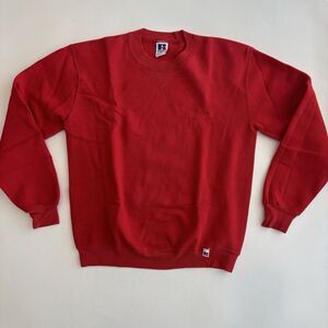 Vintage Russell Athletic Sweatshirt S Red Crewneck made USA 80s Preppy Classic